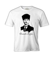 Atatürk - Unutmadık! Beyaz Erkek Tshirt