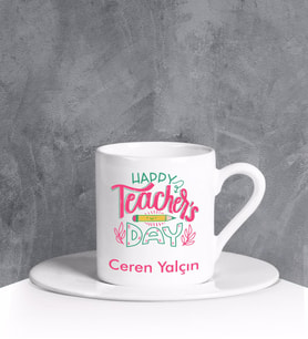 eJOYA Kişiye Özel Teachers Day Türk Kahvesi Fincanı 90676