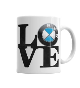 Love Bmw Aşk Bmw  Kupa Bardak Porselen