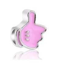 Angemiel Pembe Okey İşareti Figürlü Charm