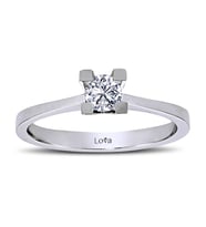 Lova E Renk 0,25 Karat Pırlanta Tektaş Yüzük - 1030024