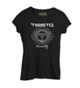 Dj Tiesto - Elements of Life Siyah Kadın Tshirt