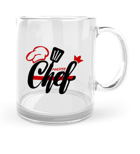 BK Gift Kişiye Özel Chef Cam Kupa Bardak  4