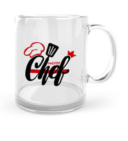 BK Gift Kişiye Özel Chef Cam Kupa Bardak  4