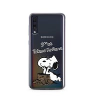 Snoopy Tasarımlı Süper Şeffaf Silikon Telefon Kılıfı Samsung A50
