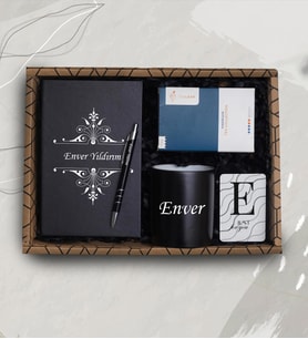 Kişiye Özel Kupa, Defter, Kalem, Bitki Çayı, Magnet Hediye Setii