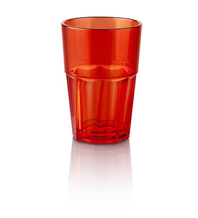 Plastport Kırılmaz Bardak - Kırmızı 300 ml - 24 Adet (Sedef)