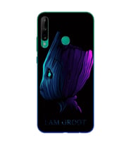 Baby Groot Tasarım Süper Şeffaf Silikon Telefon Kılıfı Huawei P40 Lite E