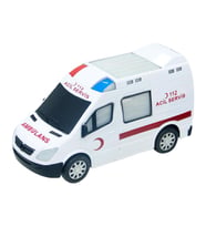 Pilli Işıklı Sesli Ambulans (Karışık)
