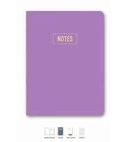 Notes Mini Defter Çizgili Mor 14x20 cm