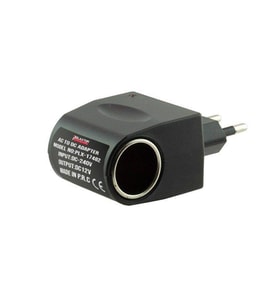 Polaxtor 220V Çakmak Fiş Çevirici 12V 500ma (Koyu Gri)