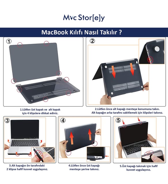 MacBook Pro Kılıf 15inc HardCase A1286 2008/2012 Uyumlu Koruyucu
