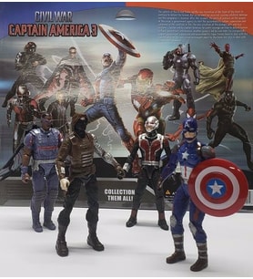 Super Hero Civil War Süper Kahramanlar 4 lü set 