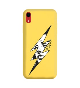 Iphone XR Flash Tasarımlı Sarı Lansman Telefon Kılıfı