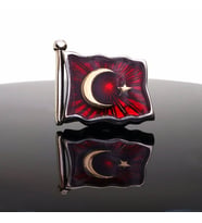 Özel Seri Ay Yıldız, Bayrak Gümüş Rozet 6018600925917