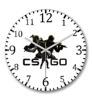 Counter  Strike CSGO Duvar Saati Bombeli Gercek Cam