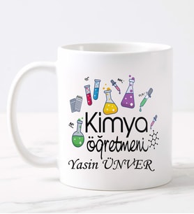 Kimya Öğretmeni  Kupa (Beyaz)