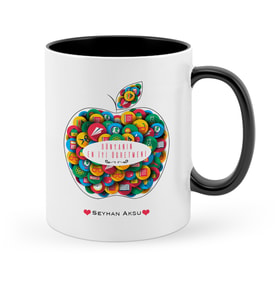 BK Gift Kişiye Özel Dünyanın En İyi Öğretmeni Siyah Kupa Bardak  12