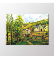 Arty Tablo Pontoise Hermitage'den Bir Köşe, 1874 Tablo (Karışık)