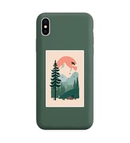 Koyu Yeşil Lansman Telefon Kılıfı Iphone XS