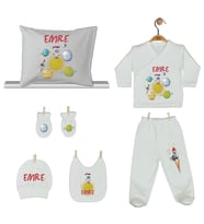Pia Baby Gl 1922-08 İsme Özel Yastık Zıbın Set