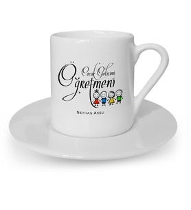 BK Gift Kişiye Özel Çocuk Gelişimi Öğretmeni Türk Kahvesi Fincanı  2