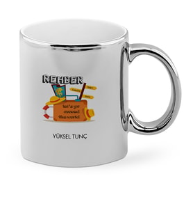 BK Gift Kişiye Özel Mesleki Rehber Krom Kupa Bardak  1