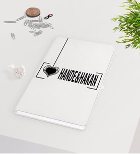 BK Gift Kişiye Özel Sevgililer Günü Beyaz Defter-126