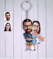 BK Gift Kişiye Özel Sevgililer Karikatür Anahtarlık  14