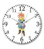 Chrono-Chrono Trigger Duvar Saati Bombeli Gercek Cam