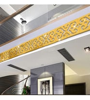 Pleksi Süs 20 adet Gold MOTİF Desenli Duvar Tavan Süsü 15x6 cm