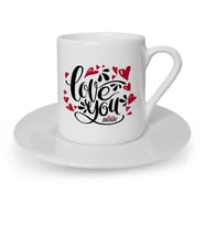 BK Gift Kişiye Özel Seni Seviyorum Türk Kahvesi Fincanı  4