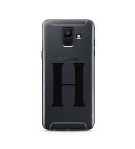 Samsung A6 (2018) Harf Tasarımlı Telefon Kılıfı H-Harfi 