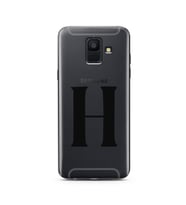Samsung A6 (2018) Harf Tasarımlı Telefon Kılıfı H-Harfi 
