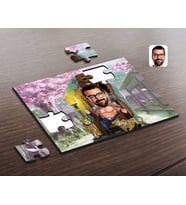 BK Gift Kişiye Özel Viking Karikatürlü Ahşap Puzzle-1
