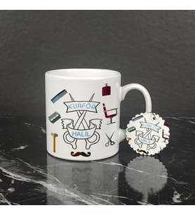 Kuaför Kupa Bardak ve Anahtarlık Set 001