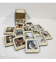 Kişiye Özel Polaroid Resim Çerçevesi Krem