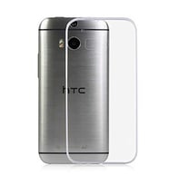HTC One M8 Kılıf Şeffaf Süper Silikon Kapak Darbe Emici Özellikli