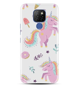 Kılıfland General Mobile GM 20 Kılıf Silikon Resimli Kapak Pasta Unicorn Stok 1139