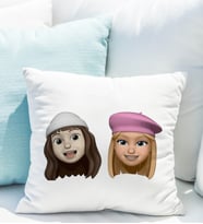 Emoji Kız Arkadaş Stiker Yastığı