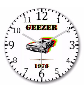 Geezer  Duvar Saati Bombeli Gercek Cam