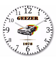 Geezer  Duvar Saati Bombeli Gercek Cam