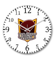 Dashy Red Cap Duvar Saati Bombeli Gercek Cam