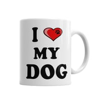 I Love My Dog Köpek  Kupa Bardak Porselen