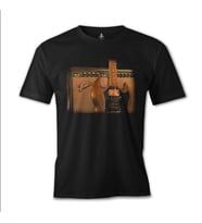Gitar - Fender 2 Siyah Erkek Tshirt