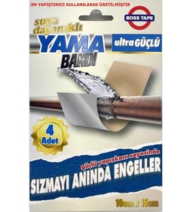 İzalasyon Bandı Yama Bandı Su Geçirmez Çamur Bant Alüminyum destekl-1 Paket
