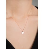 Elika Silver Kadın Yonca Model 925 Ayar Gümüş  Kolye