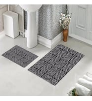 Banyo Halısı Ikili Klozet Takımı Kaymaz Tabanlı (60 xm x 100 cm + 40 cm x 60 cm) 