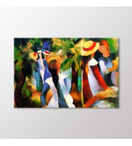 Arty Tablo Ağaçların Altındaki Kız Çocuğu Tablo (Karışık)