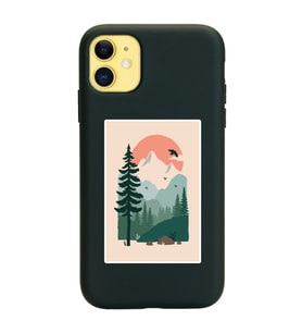 Siyah Lansman Telefon Kılıfı Iphone 11